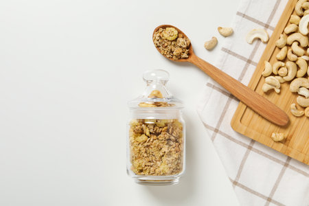 Photo of uncooked food for breakfast - muesliの写真素材