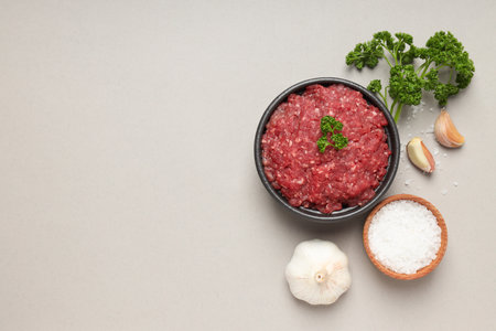 Ingredient for cooking grilled meat - ground meat