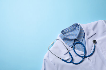 Medicine uniform - healthcare, Medical Workers Day, space for textの写真素材