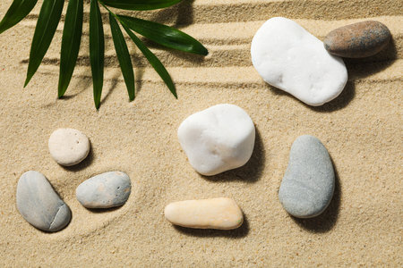 Composition for Zen, Relaxation, Harmony and Balance conceptの写真素材
