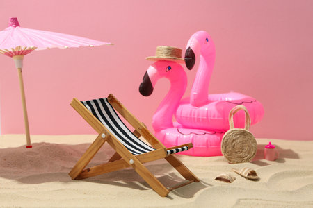 Summer vibes, vacation and relax in summer timeの写真素材