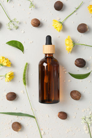 Concept of skin care cosmetics, Shea butterの写真素材