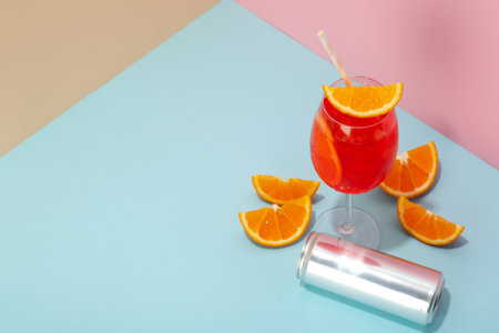 z, delicious summer cocktail, space for textの写真素材