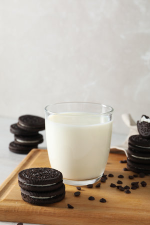 16.02.2022 - Odessa, Ukraine: Concept of tasty cookie with Oreoのeditorial素材