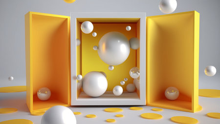 Summer abstract background created with Generative AI technologyの素材