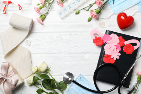 International Nurses Day - May 12, space for textの写真素材