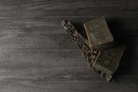 Soap - spa, beauty procedures and skin care concept, space for textの写真素材