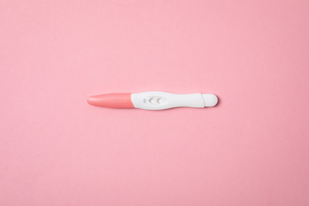 Concept of pregnancy and maternity, top viewの写真素材