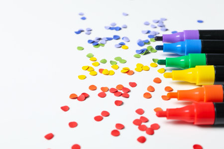 Composition for Pride and LGBTQ community, space for textの写真素材