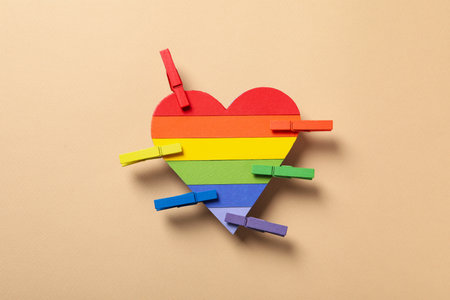 Composition for Pride and LGBTQ community conceptの写真素材