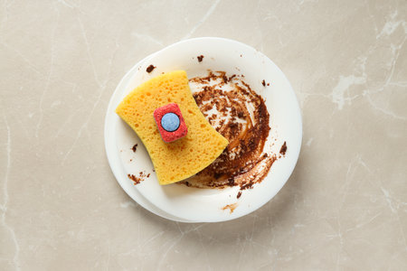 Detergent, accessories for dish washing and cleaningの写真素材