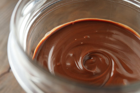 Tasty and delicious sweet food concept - chocolate pasteの写真素材