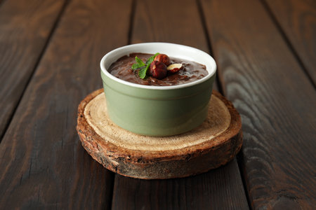Tasty and delicious sweet food concept - chocolate paste