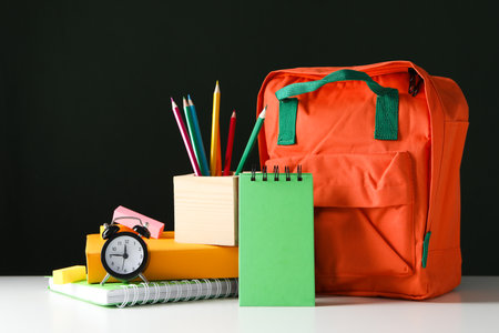 Concept of school education with school accessoriesの写真素材