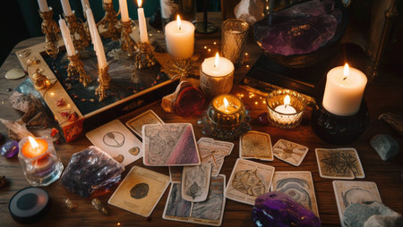 Divination and fortune telling, created with Generative AI technologyの素材