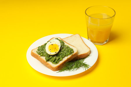 Concept of delicious breakfast, tasty morning meal