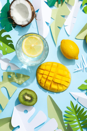 Summer time vibes image, vacation and rest in summer daysの写真素材