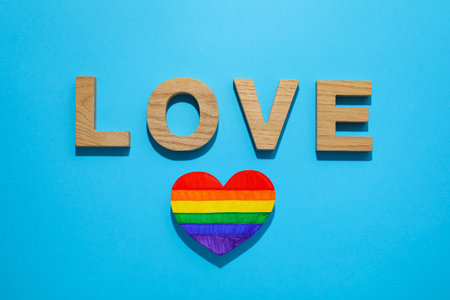 Composition for Pride and LGBTQ community conceptの写真素材