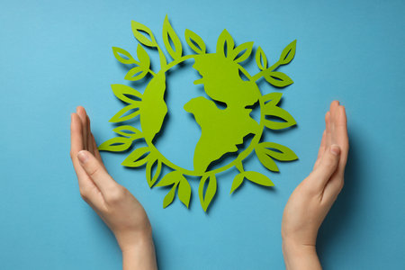 Earth Day, Environment and Eco concept, top viewの写真素材