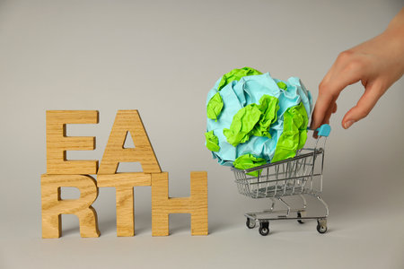 Earth Day, Environment and Eco concept, close upの写真素材