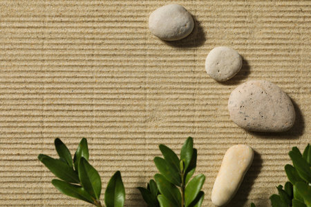 Composition for Zen, Relaxation, Harmony and Balance conceptの写真素材