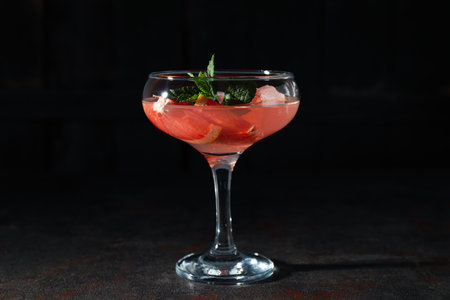 Grapefruit cocktail, alcohol or non alcoholic drink for partyの写真素材