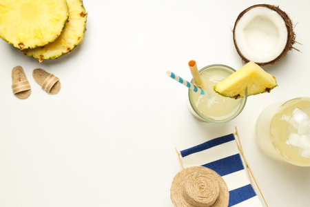 Drinks, fresh summer drink for refreshing, summer vibes conceptの写真素材