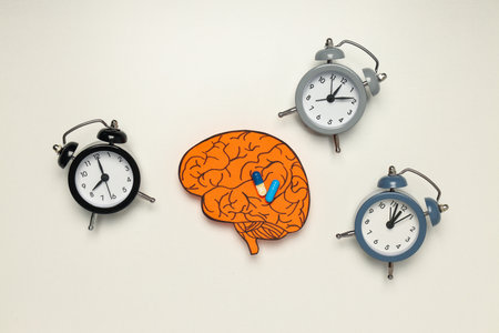 Dementia and parkinson's disease, ADHD, composition for head disease themeの写真素材