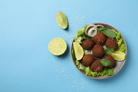 Vegetarian food concept - falafel, tasty falafel balls