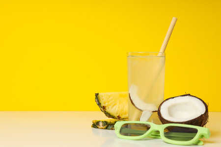 Drinks, fresh summer drink for refreshing, summer vibes conceptの写真素材