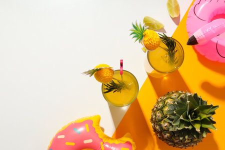 Drinks, fresh summer drink for refreshing, summer vibes concept