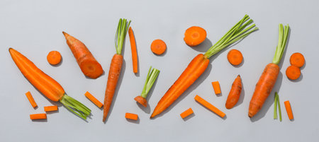 Fresh carrot, food for diet and healthy eatingの写真素材