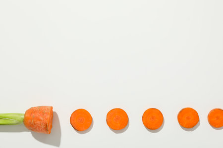 Fresh carrot, food for diet and healthy eatingの写真素材