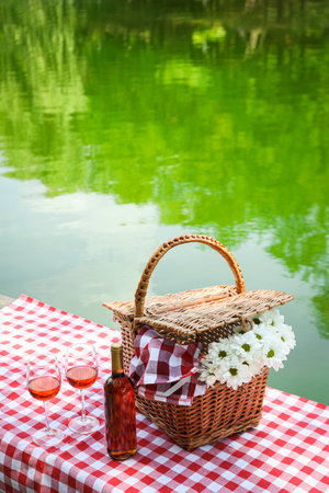 Spending time in nature - picnic, accessories for picnicの写真素材