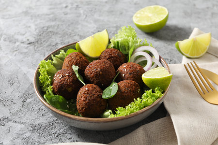 Vegetarian food concept - falafel, tasty falafel balls