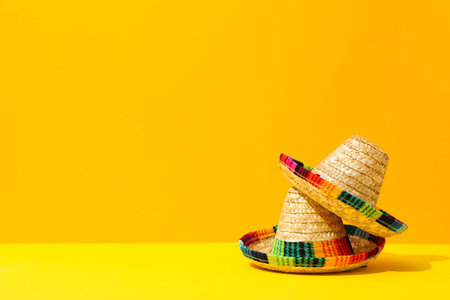 Composition for Cinco de Mayo concept, space for textの写真素材