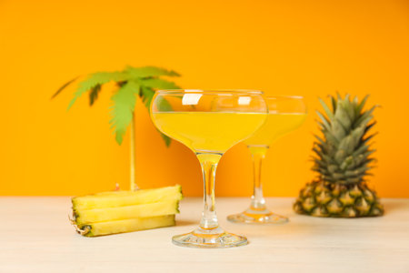 Drinks, fresh summer drink for refreshing, summer vibes conceptの写真素材