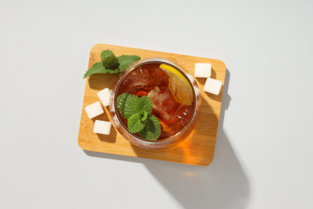 Ice tea - drink for refreshing in hot summer weatherの写真素材