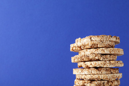 Healthy food, food for diet and weight loss - crispbreadsの写真素材