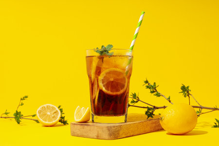 Ice tea - drink for refreshing in hot summer weatherの写真素材
