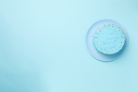 Concept of Happy Birthday, holiday Birthday cakeの写真素材