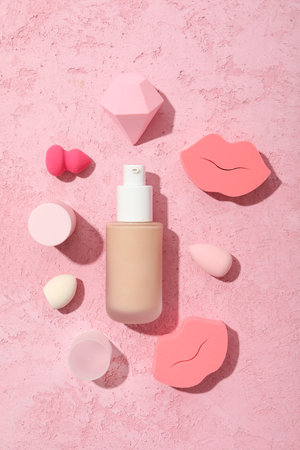 Concept of cosmetic and make up - foundationの写真素材