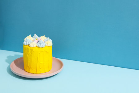 Concept of Happy Birthday, holiday Birthday cakeの写真素材