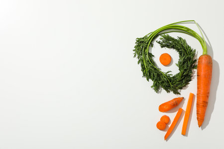 Fresh carrot, food for diet and healthy eatingの写真素材