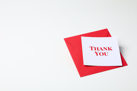 Words of gratitude, gratitude concept, text Thank youの写真素材