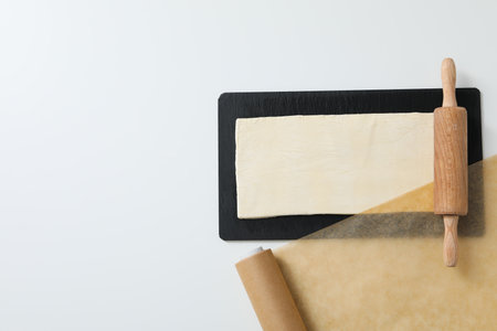 Concept of accessories for cooking and baking - baking paperの写真素材