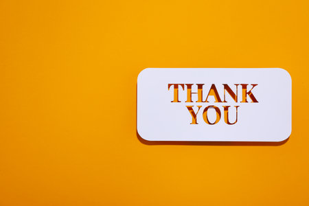 Words of gratitude, gratitude concept, text Thank youの写真素材