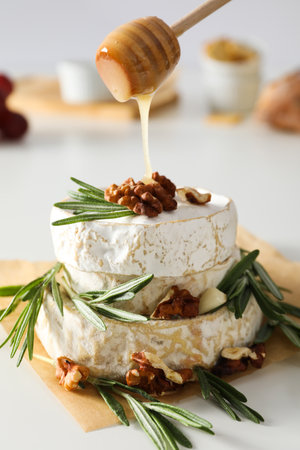 Concept of delicious French food - Camembert cheeseの写真素材