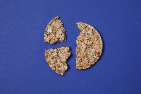 Concept of diet and healthy nutrition with crispbreadの写真素材