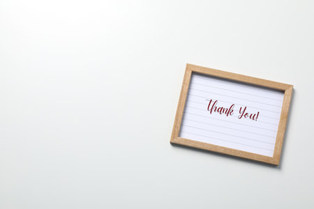 Words of gratitude, gratitude concept, text Thank youの写真素材